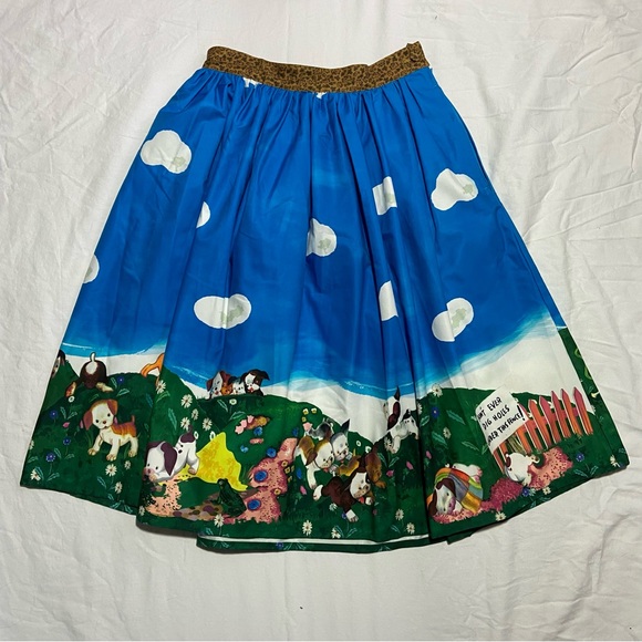 Unique Vintage Dresses & Skirts - Unique Vintage x Little Golden Books Poky Little Puppy Skirt